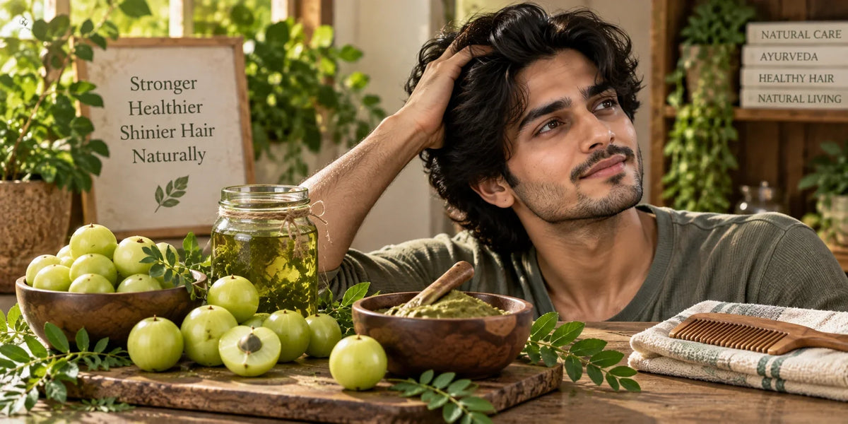 A_men_with_healthy_and_siny_hairs