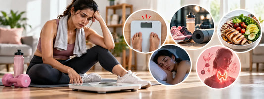 a_person_is_tensed_for_her_weight_loss