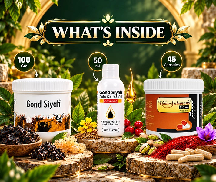 Complete Joint Care Combo Raw Gond Siyah Pain Relief Oil T Care