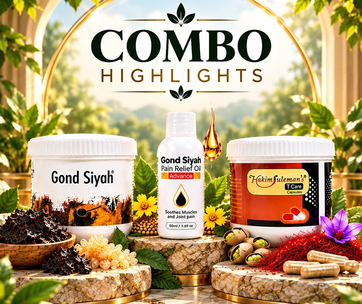 Complete Joint Care Combo Raw Gond Siyah Pain Relief Oil T Care