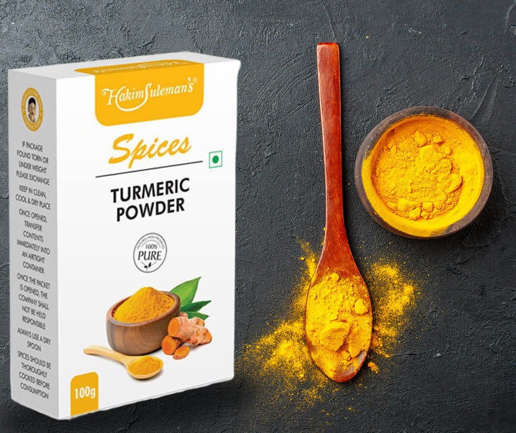 Turmeric Powder Front View Hakim Suleman's Turmeric Powder - Hakeem Suleman Khan