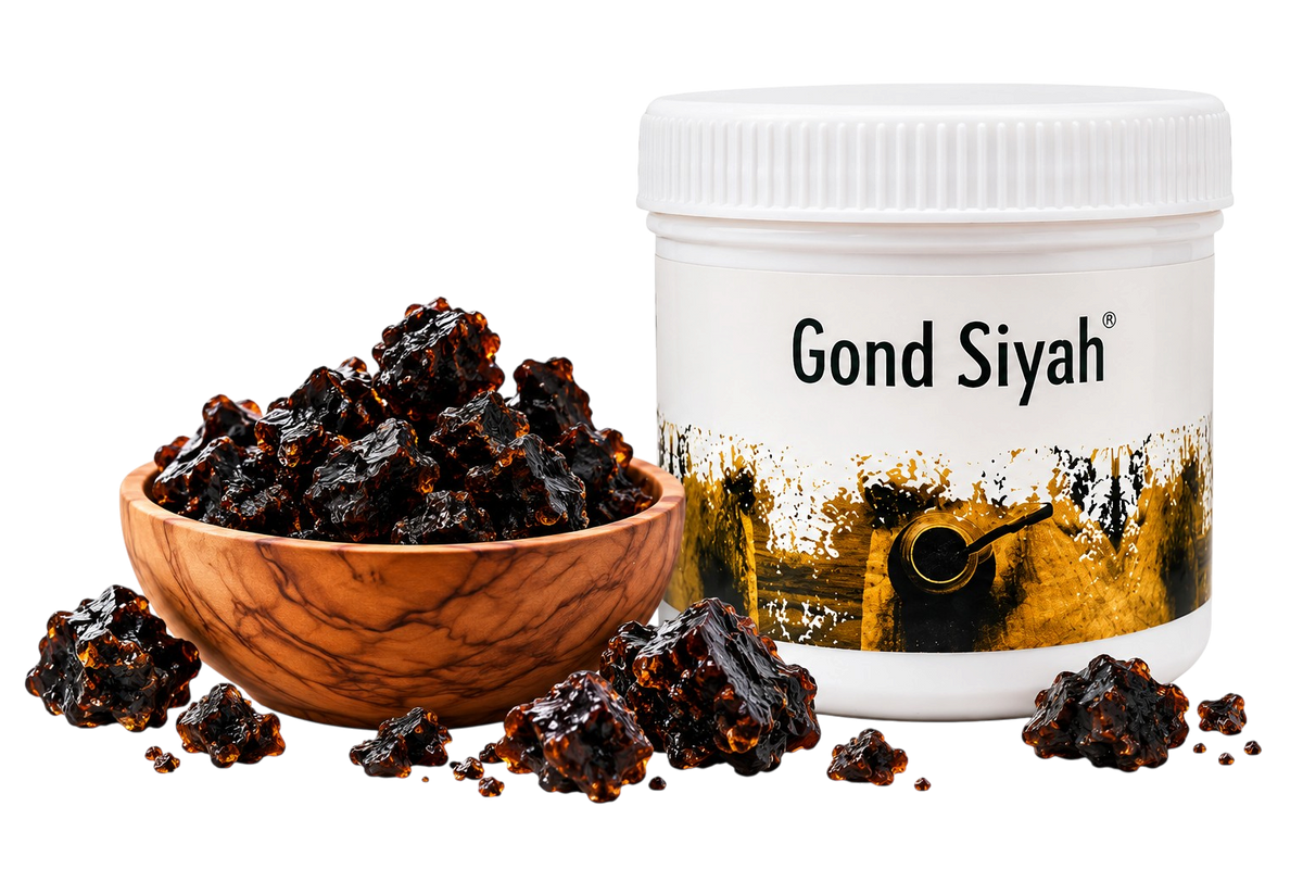 Gond Siyah jar with resin bowl
